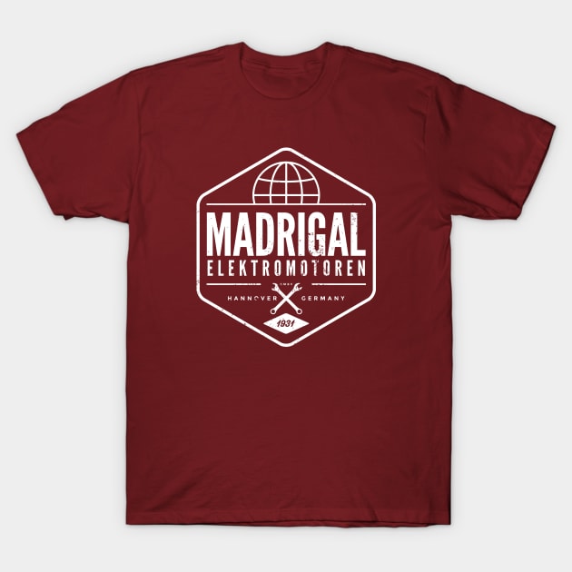 Madrigal Elektromotoren (aged look) T-Shirt by MoviTees.com
